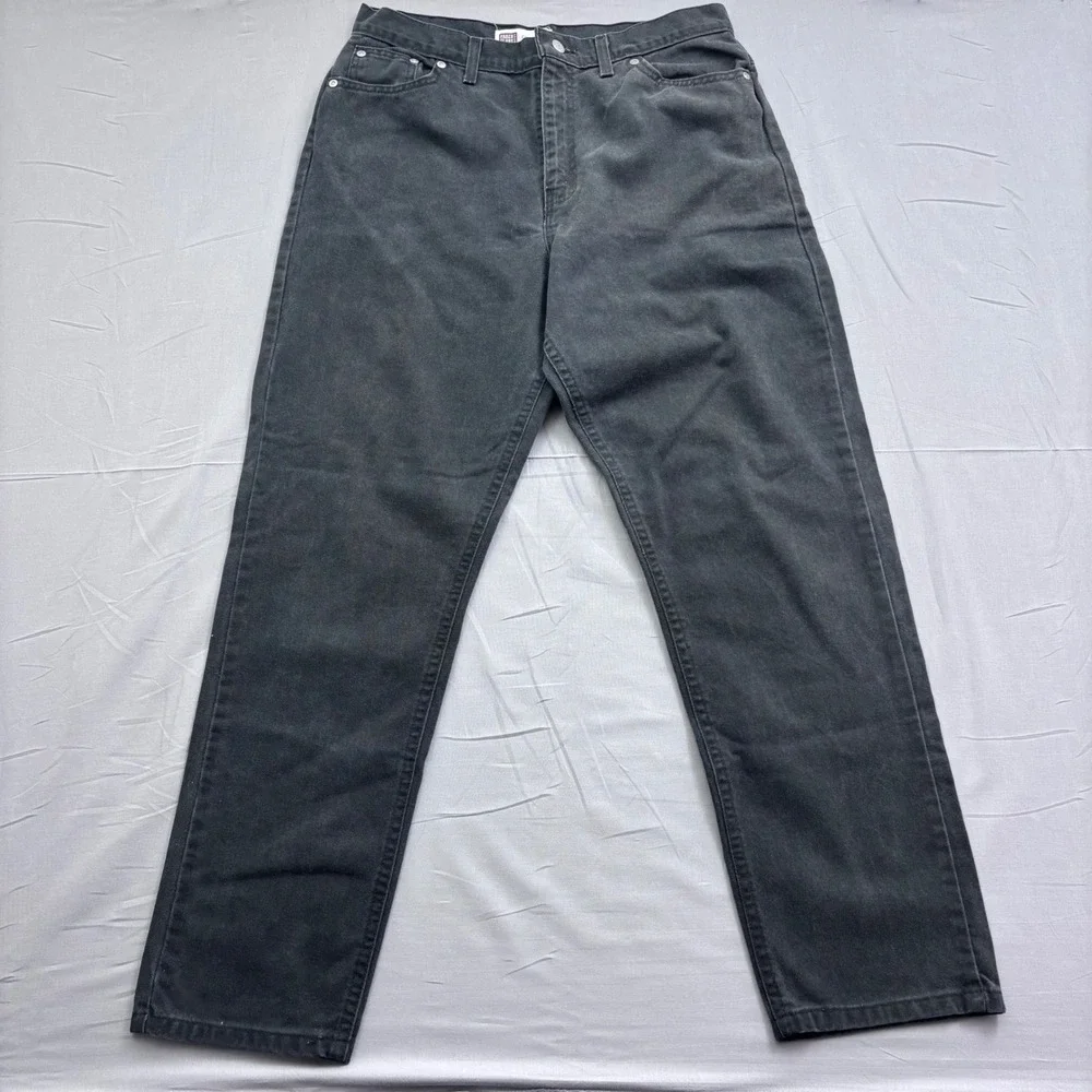 Faded Glory Men's Classic Fit Straight Leg Jeans Washed Black Denim